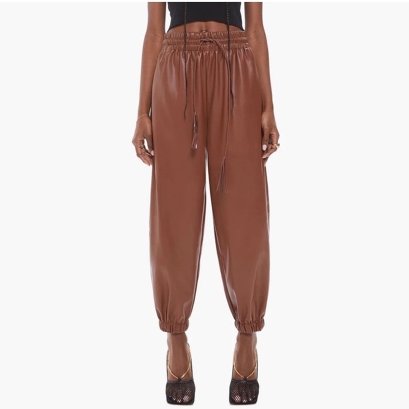 MOTHER The Curbside Lounger Ankle Sz L Friar Brown